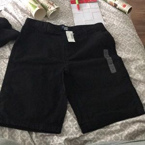 Boy’s black chino shorts